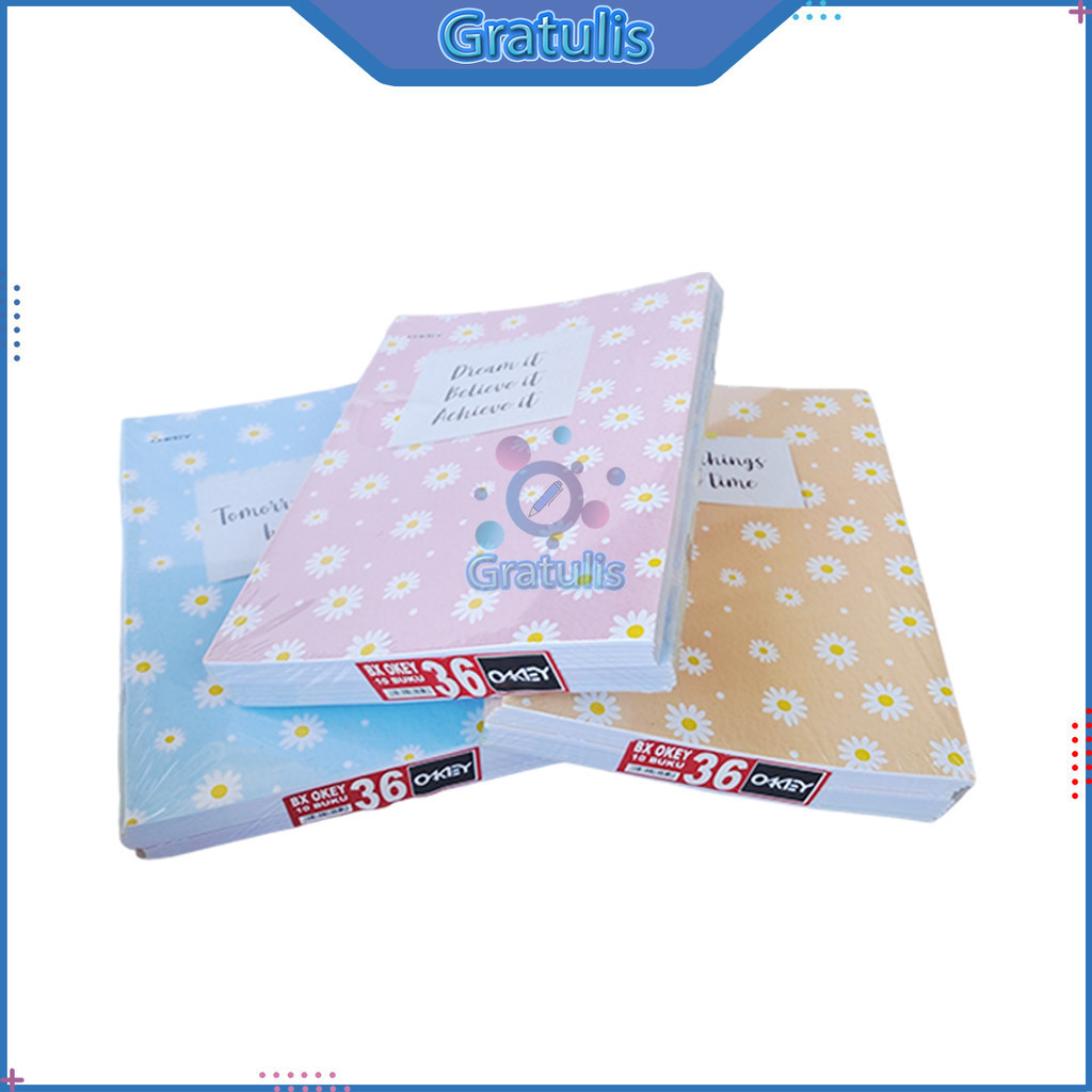 Boxy Oky Writing Book [1 PACK/36 Sheets/B5]/ATK Stationery Long Large ...