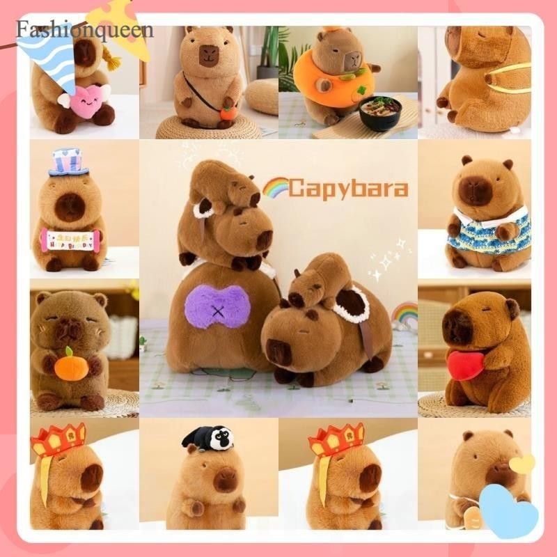 Capybara Plush Toy Hold Persimmon Love Capybara ToyPlush Toys Children ...