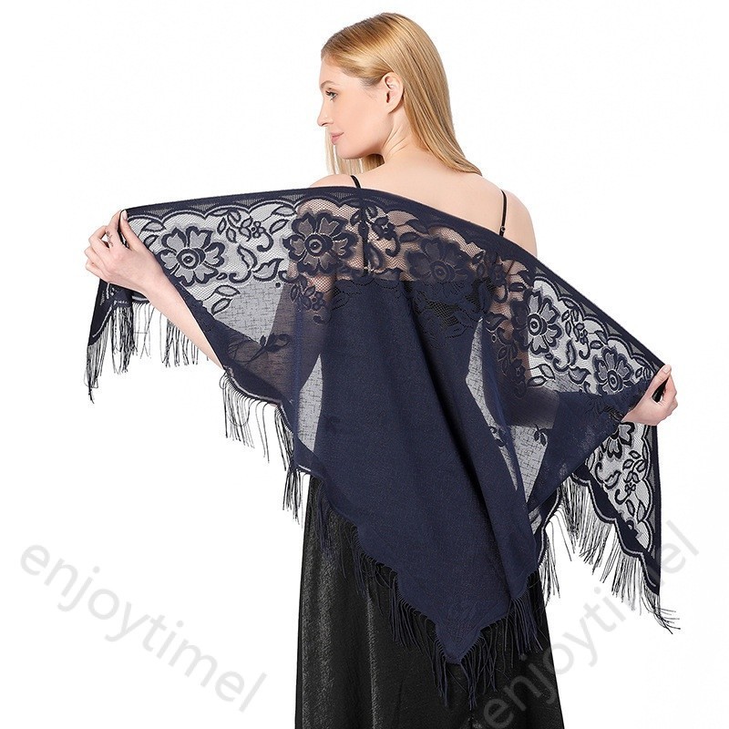 New Lace Shawl Lace Triangle Shawl Bride Bridesmaid Group Wedding Dress ...