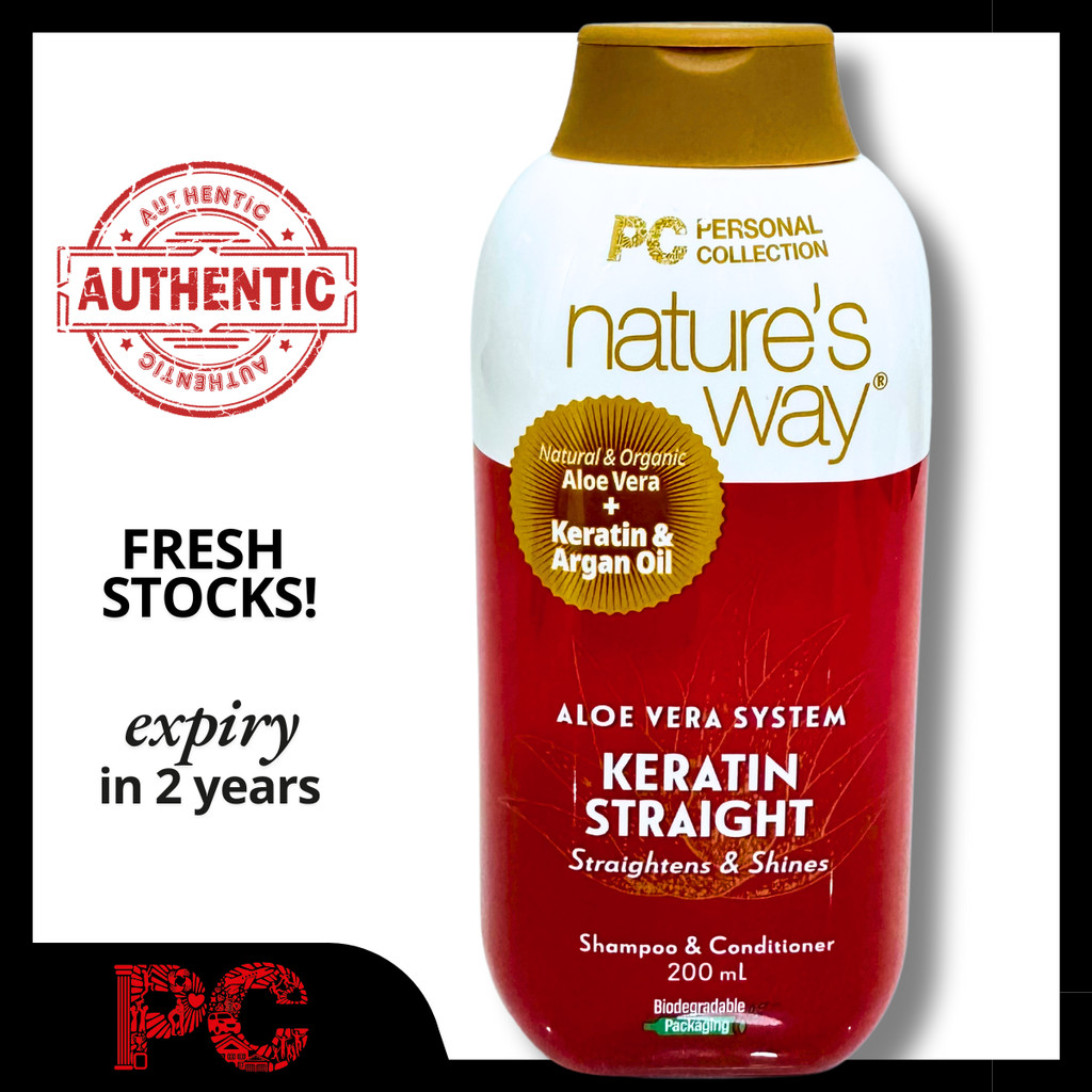 Nature'S Way Aloe Vera System Shampoo & Conditioner Keratin Straight ...