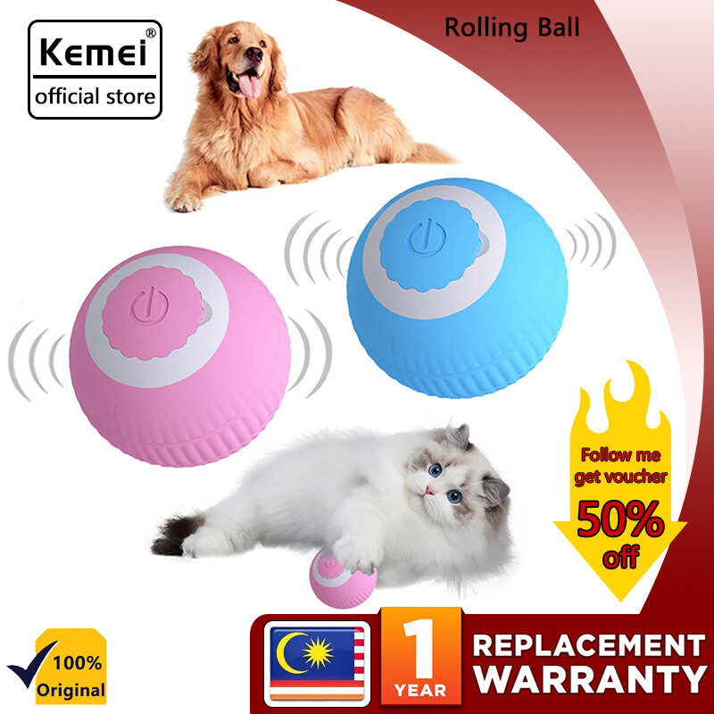 Smart Electric Cat Dog Toys Ball 360 Smart Rotating Rolling Ball USB ...