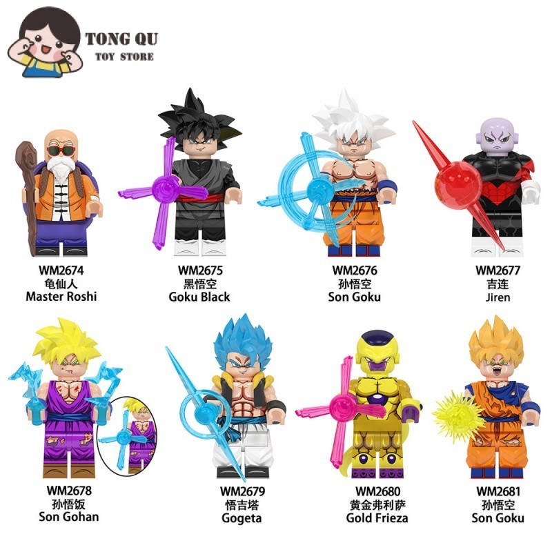 Anime Minifigures Goku Master Roshi Building Block Dolls Collectible ...