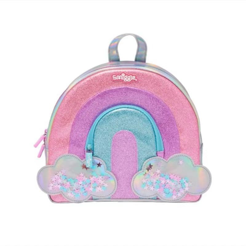 [NEW] Australia smiggle Pink Rainbow Travel Vacation Small Backpack ...