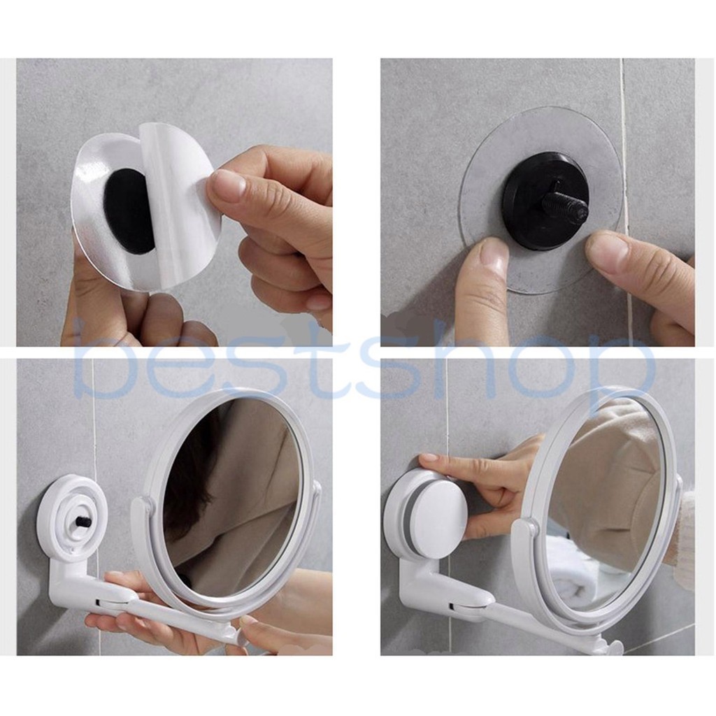 1/2/3 Bathroom Mirror With Adjustable Angle Easy Installation Option No ...