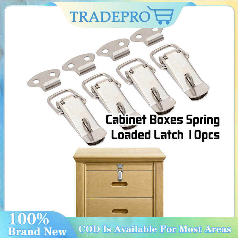 10pcs/set Spring Loaded Toggle Latches With Padlock Hole For Cabinet ...