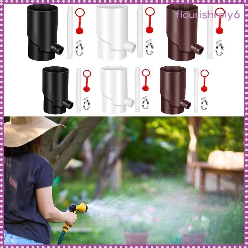 [flourishroly6] Rain Water Collection System Downspout Diverter With 