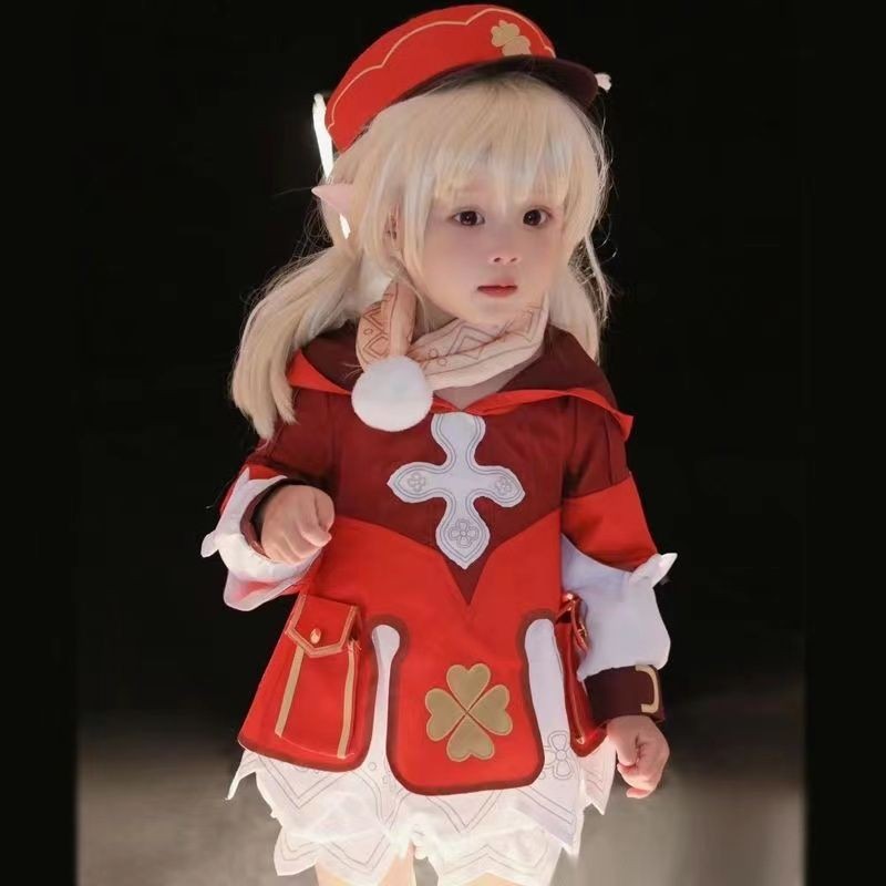 Genshin cos Clothing Full Set Children Western Style Knights Flower