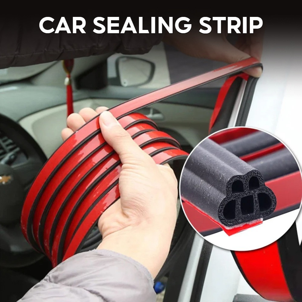 Rubber Sticker Waterproof Car Dustproof Protector Door 5M Shape Sealing ...