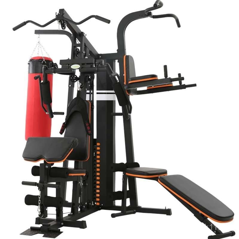 Home Gym Equipment for Men Full Set with Lat Pulldown Rack, Indoor ...