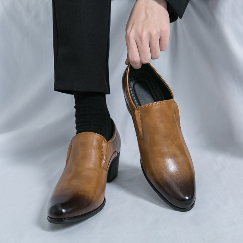 Hight Heel Business Shoes 38-46 Career Work Shoes Leather Formal ...