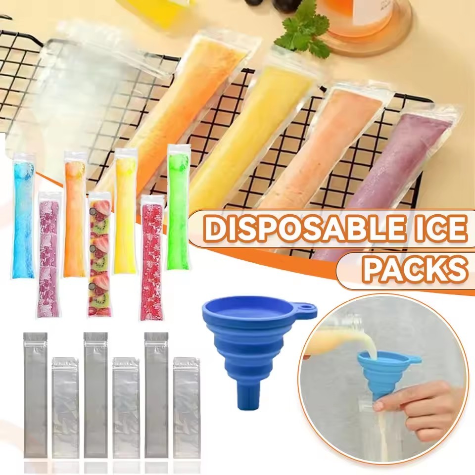 [Wholesale Price] 20/50Pcs Transparent Disposable Ice Mold Popsicle Bag ...