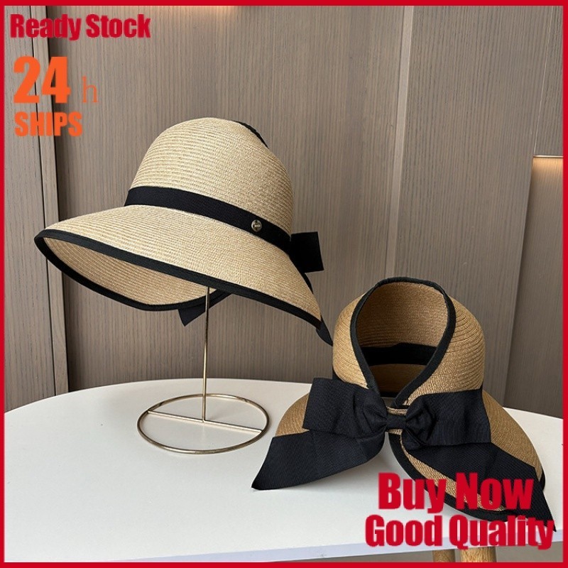 Summer Big Brim Sun Protection Straw Hat Foldable Empty Top Hat Big ...