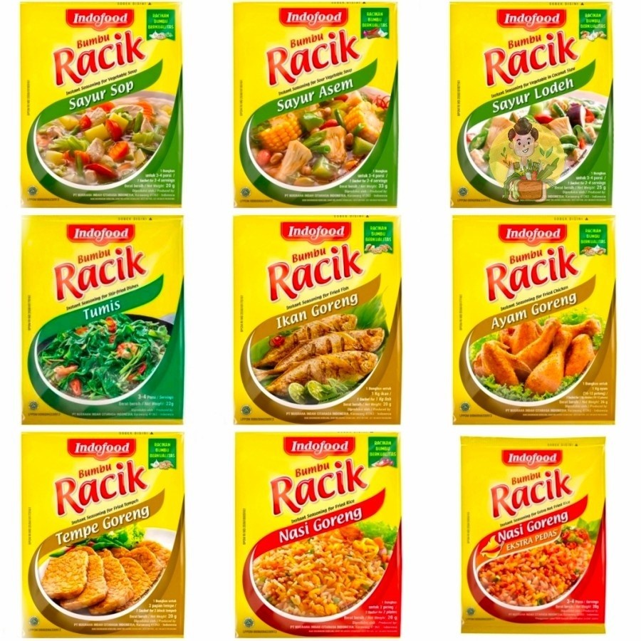 Indofood Racik Seasoning All Variants | Shopee Philippines