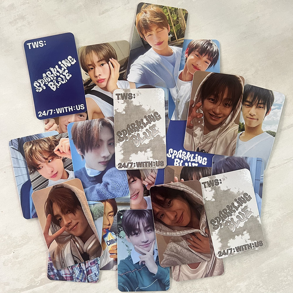 6pcs TWS WEVERSE Lomo Cards Sparkling Blue Album SHOP LUCKY Photocard ...