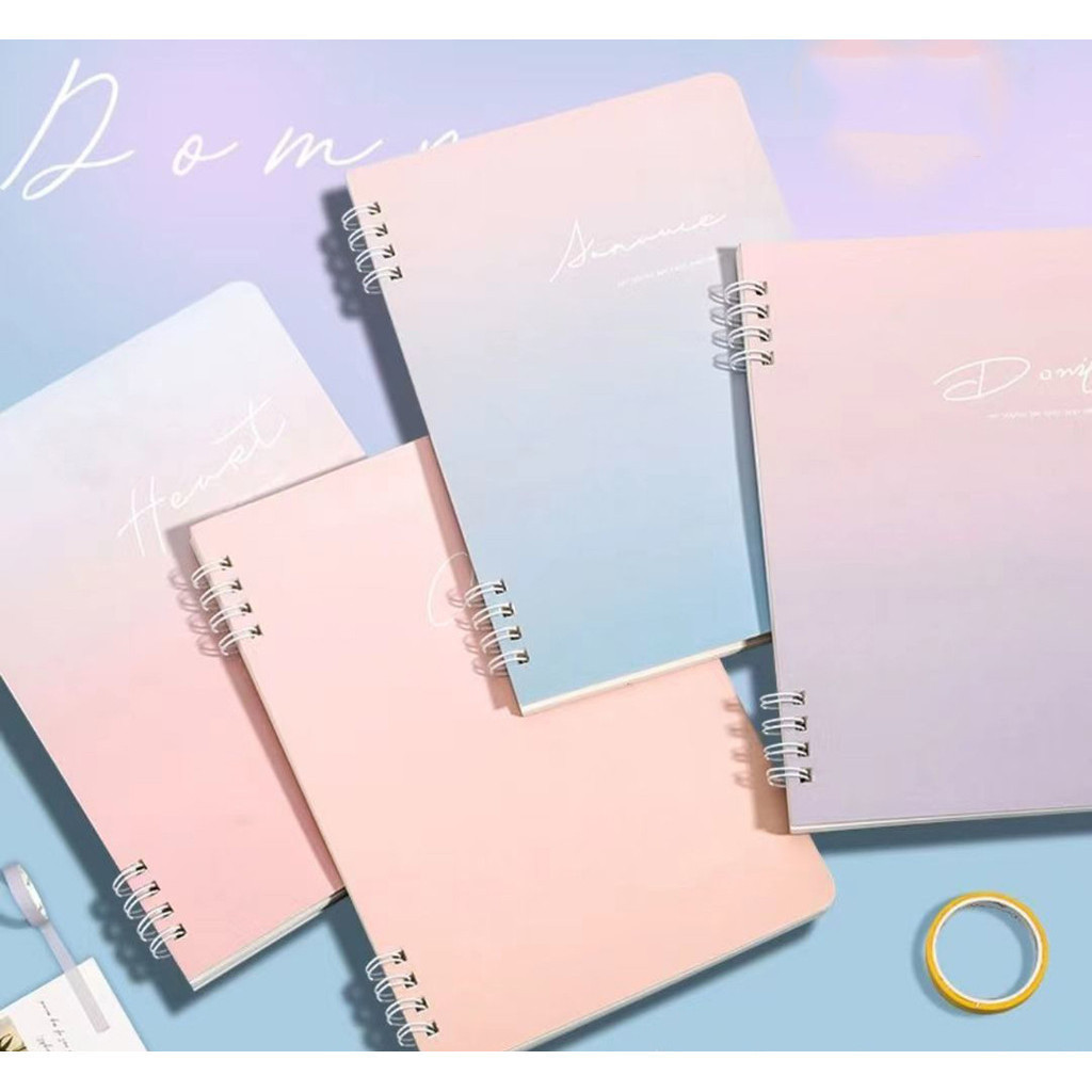 PAE A5 60Sheets Fashion Cover Coil Notebook Hardbound Spiral Notepad ...