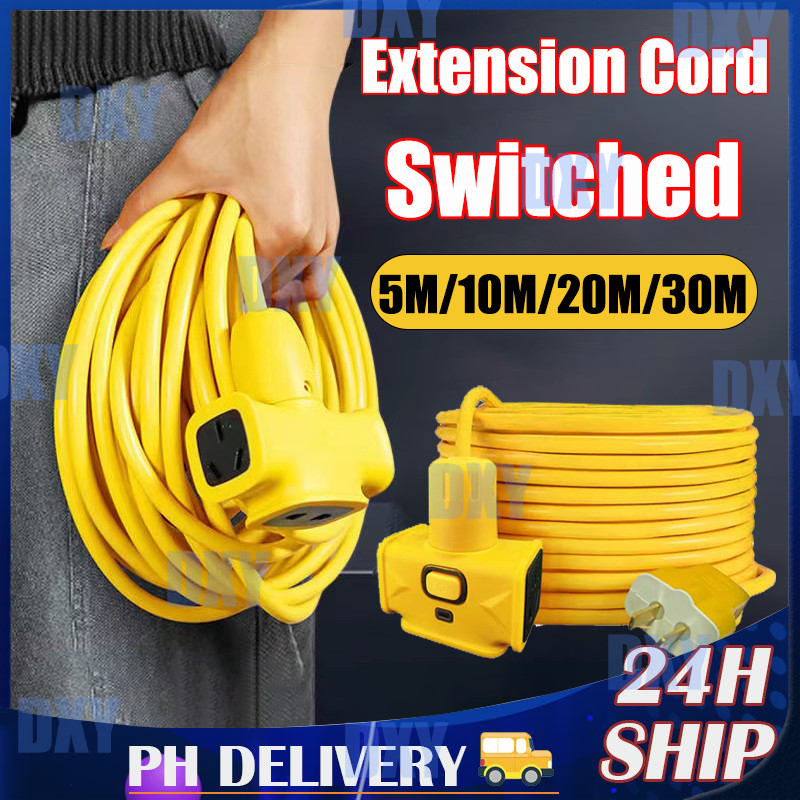 5M - 30M Extended Plug Board Cord Socket with Switch Electric Vehicle ...