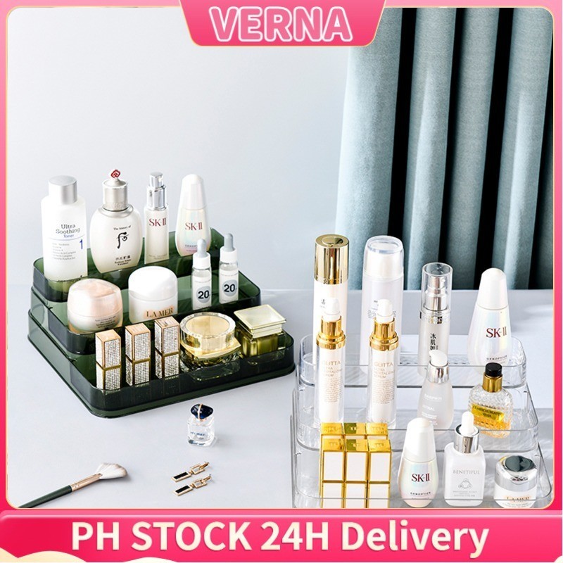 VERNA Multilayer Cosmetic Display Organizer Skincare Storage Countertop ...