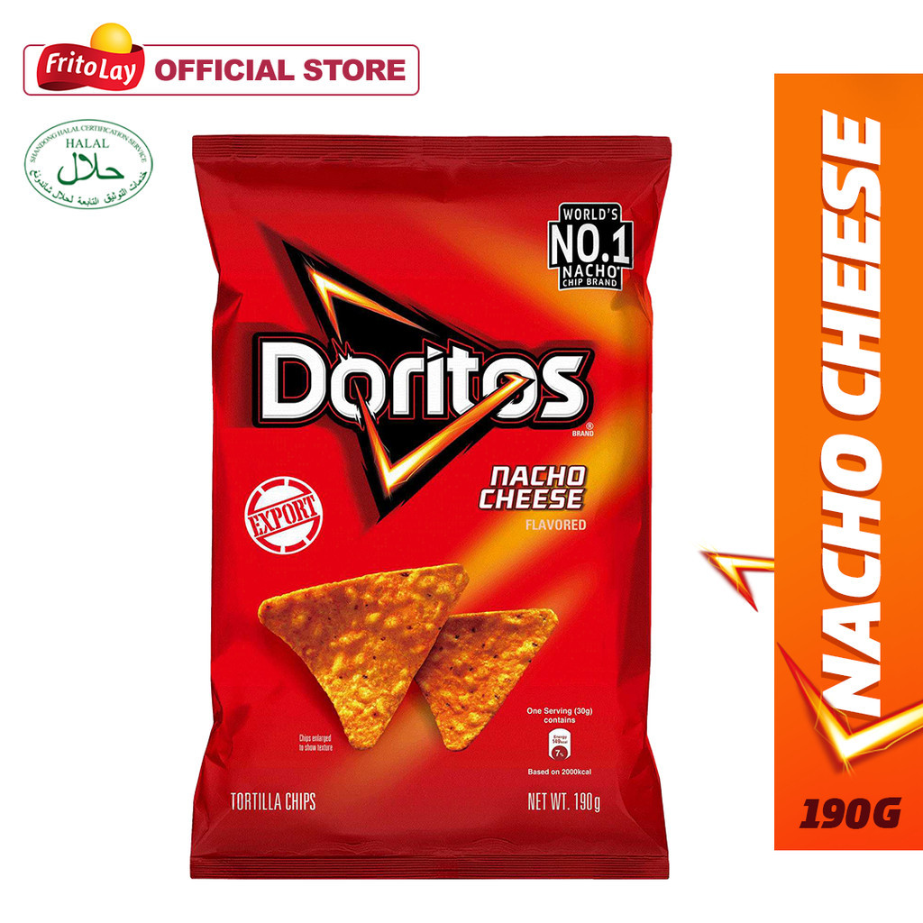Doritos Nacho Cheese Tortilla Chips Snack 190g Shopee Philippines