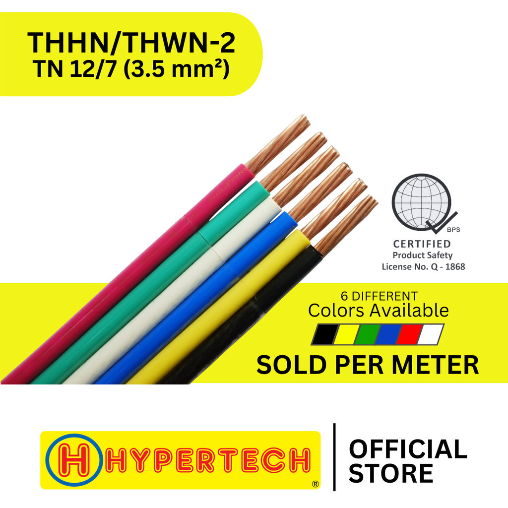 Hypertech THHN/THWN2 Stranded Wire #12/7 PER METER High-Performance