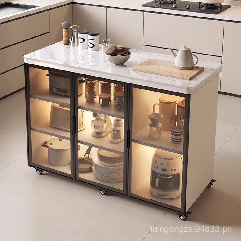 Sintered Stone Kitchen Storage Cabinet Home Multi-layer Sideboard ...