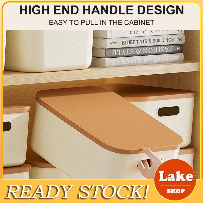 Toys Sundry Storage Box Stackable With Lid Handle Basket Durable ...