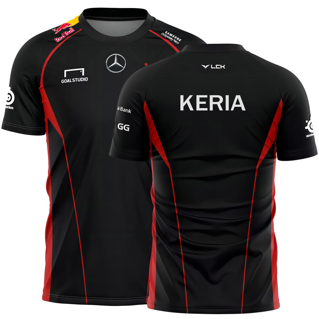 スポーツ選手 T1 uniform LCK 2024 Jersey LCK 2024 T1 Uniform Jersey FAKER Uniform T-shirt Mens SKT T1