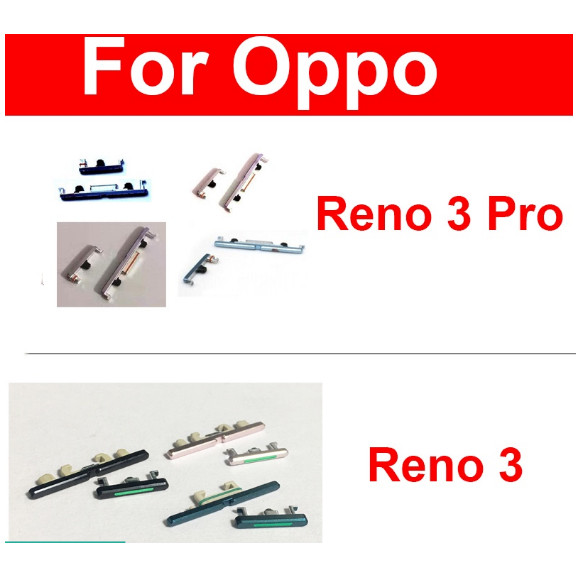 For OPPO Reno 3 Reno 3 Pro Power Volume Side Buttons Keys On Off Up ...