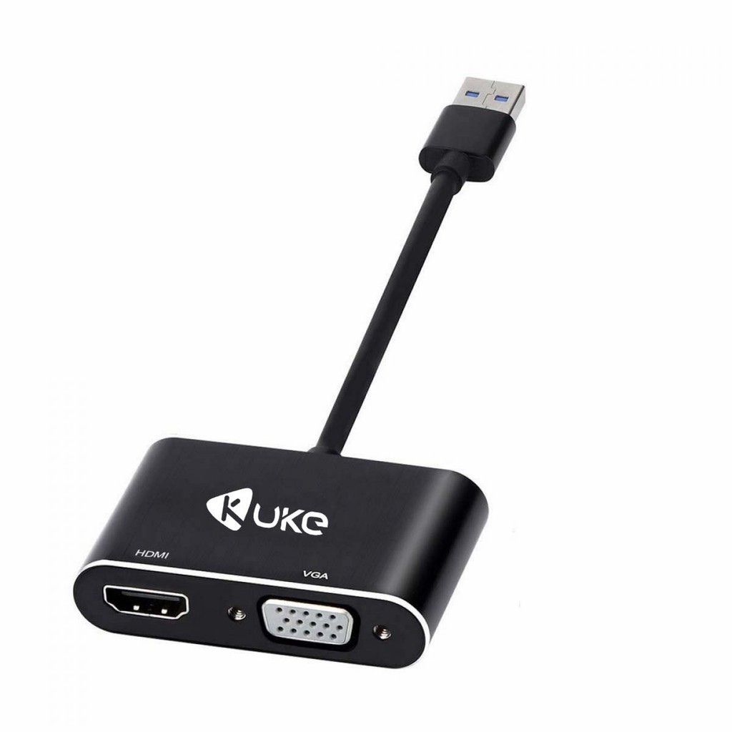 Original USB 3.0 to HDMI + VGA Video Card Adapter Full HD 1080p ...