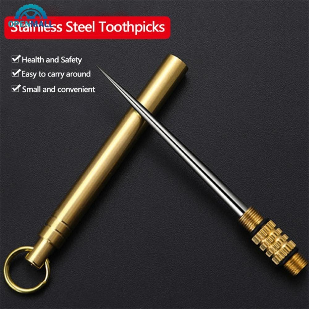 OPENMALL Multi-Purpose Titanium Outdoor EDC Portable Toothpick Camping ...