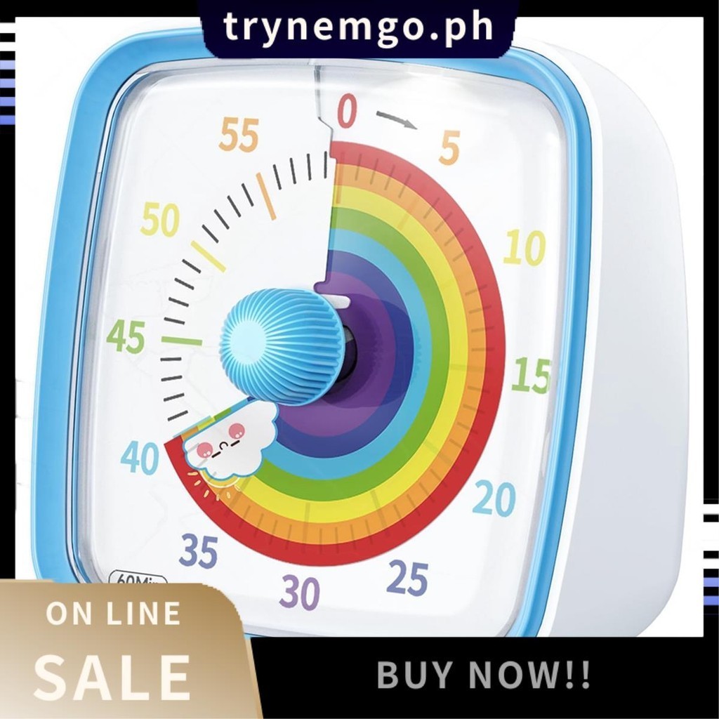 Available 60-Minute Visual Timer with Night Light, Countdown Timer ...