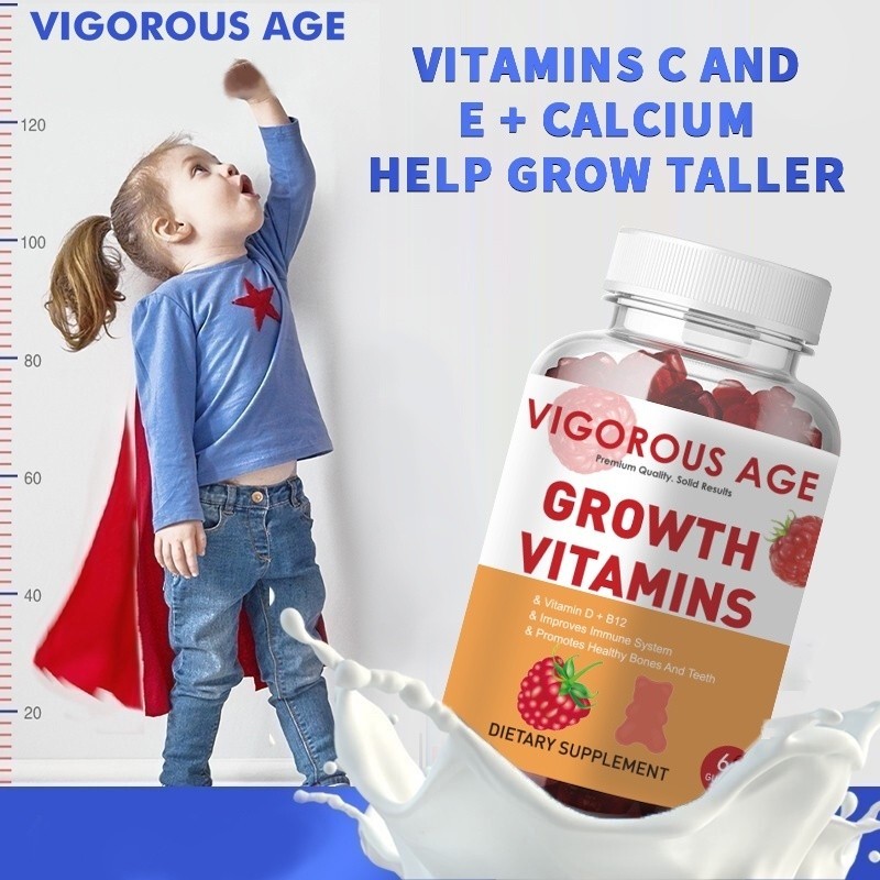 Authentic Vigorous Age Vitamins Kids Calcium Gummies Height Increase ...