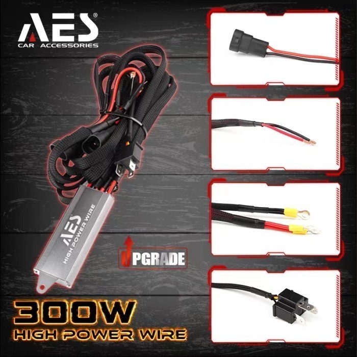High Power Premium Quality AES Relay Cable Set - H4 SOCKET | Shopee ...