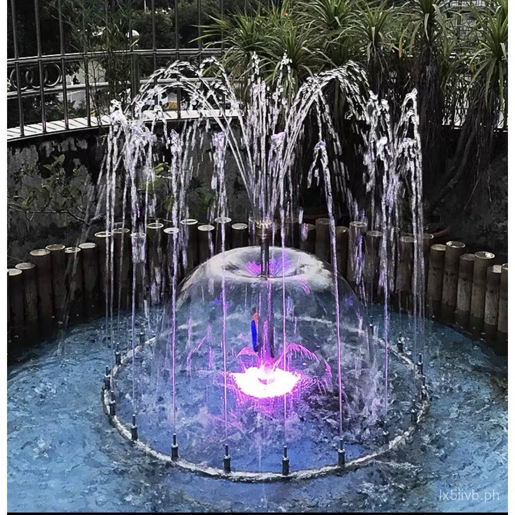 Household Garden Stainless Steel Water Feature Fountain with LED ...