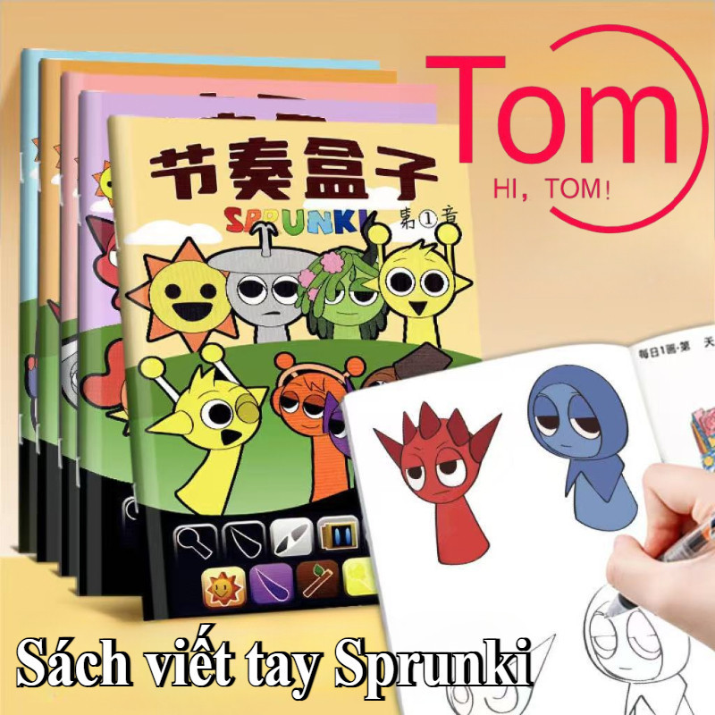 Handwritten books Educational toys,Sprunki DIY Art Paintings,Sprunki ...