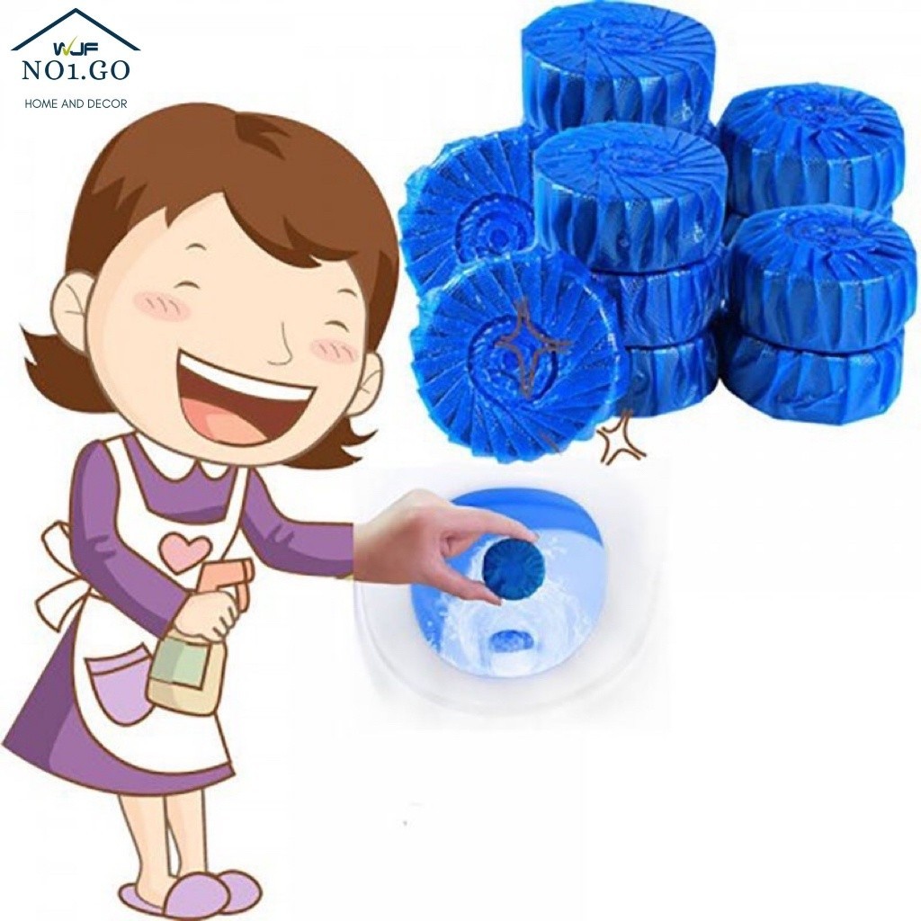 90Pcs Blue Tablet Toilet Bowl Cleaner Automatic Toilet Cleaner 35200199 ...