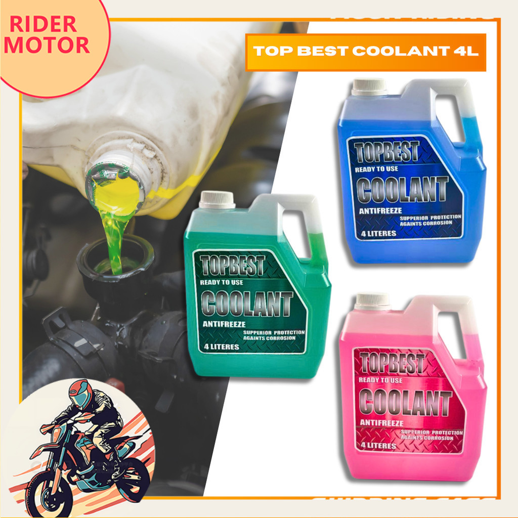 TOPBEST Coolant Antifreeze 4L Ready to Use Engine Coolant for ...