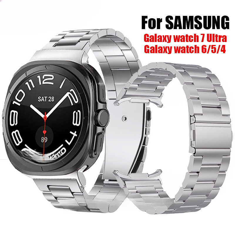 Stainless Steel Band for Samsung Galaxy Watch Ultra Luxury Metal No  Gaps Strap for Galaxy Watch Ultra 47MM 44mm Bracelet