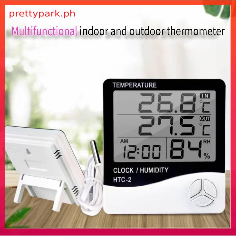 Indoor LCD Electronic Humidity Meter HTC-2 Digital Thermometer ...