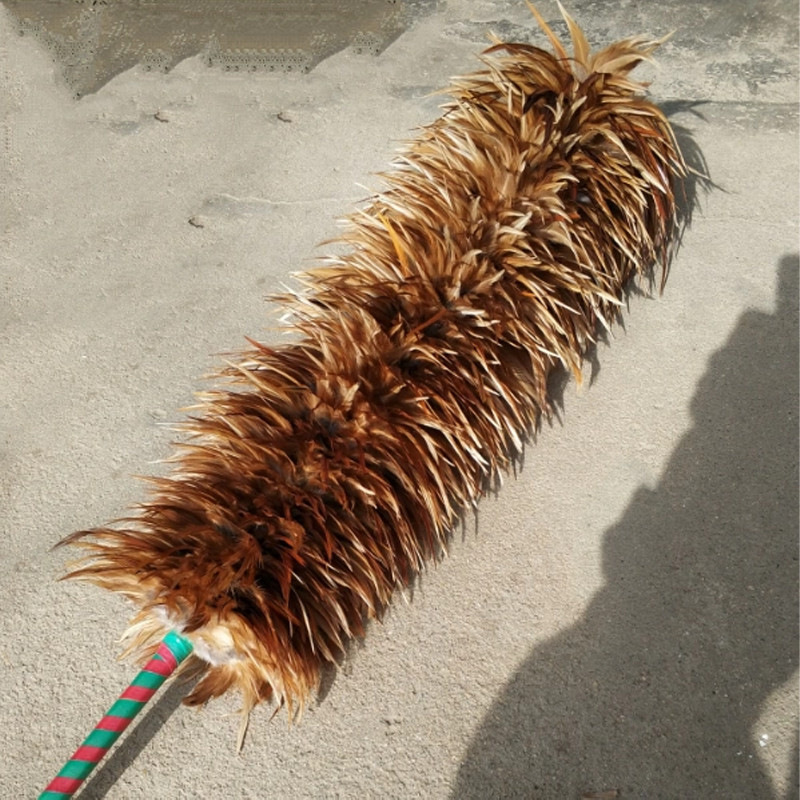 69cm Feather Fur Brush Duster Feather Home Dust Cleaning Tool Real ...