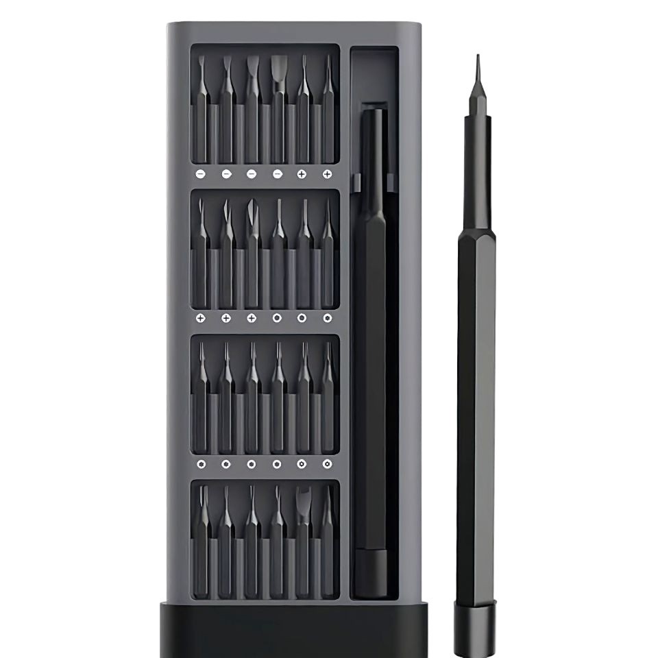 ⊕25-piece set of multi-functional household screwdriver set computer ...
