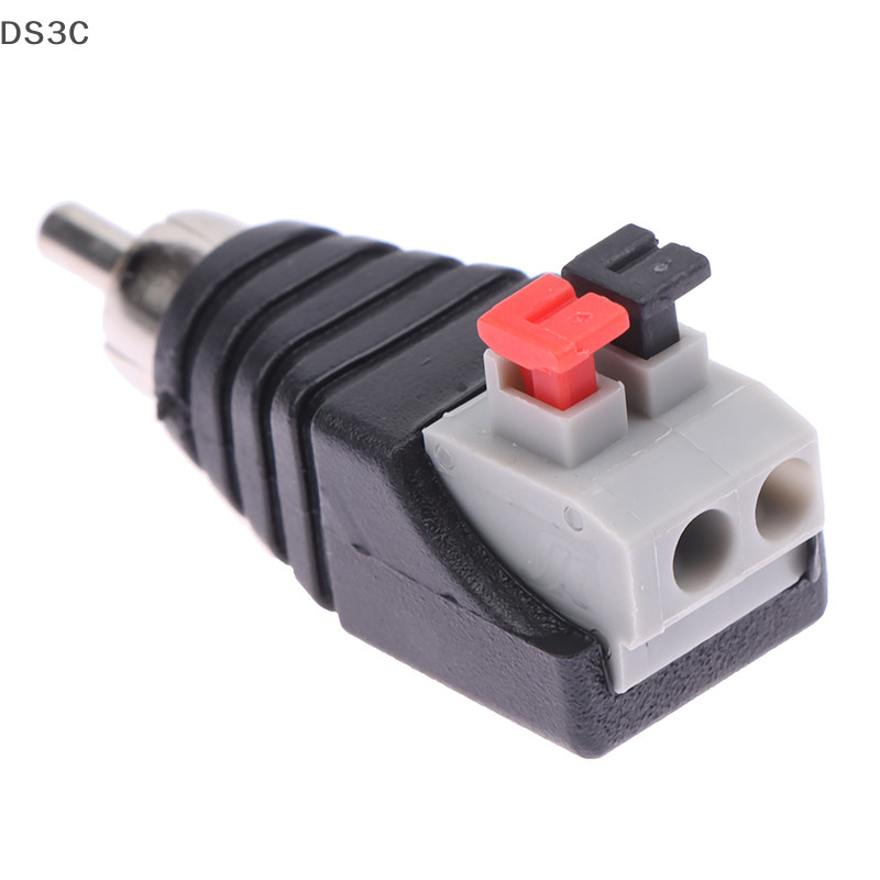 DS3C 2Pcs Speaker Wire Cable To Audio Male Cable Jack Quick Press Plug ...