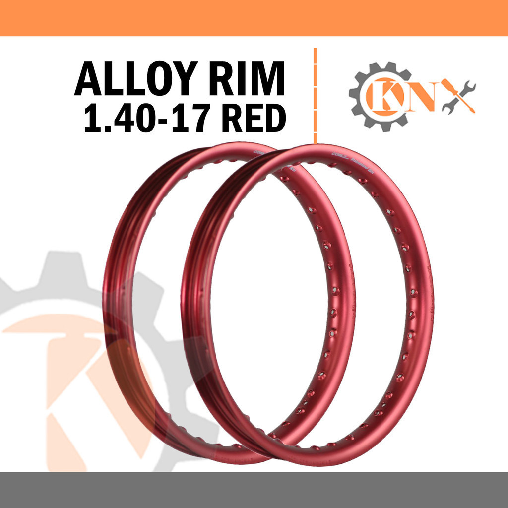 CNC Alloy Rim 1 PAIR (2pcs) Made in Thailand (930 GRAMS) 1.40x17 Rims ...