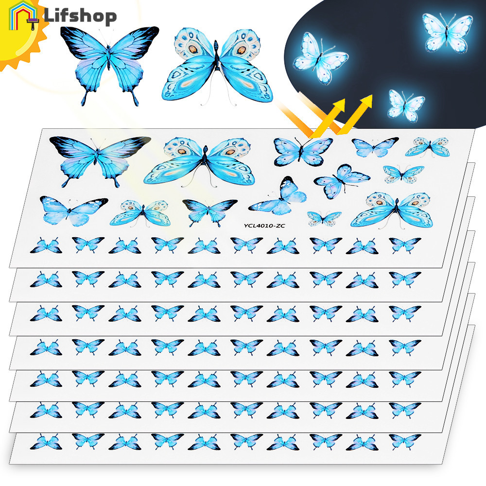 Luminous Butterfly Wall Sticker - Switch Stickers - for Living Room ...
