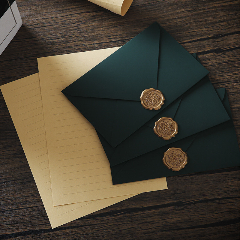 10Pcs Vintage Color Envelopes - Thickened Specialty Paper For Office, Invitations & Cards