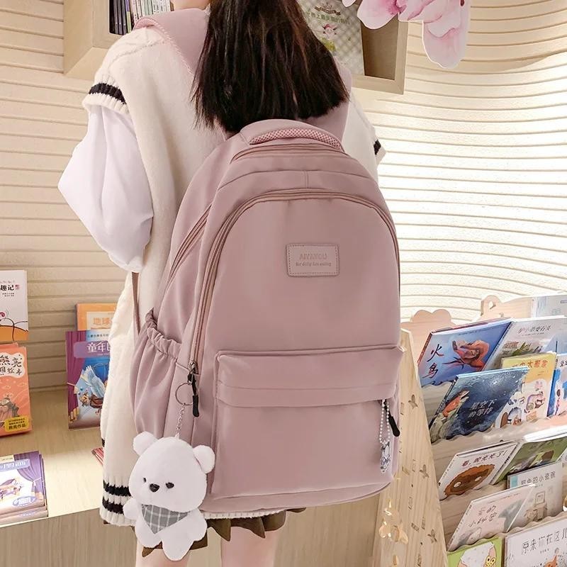 backpacks for high school girl with laptop compartment Backpack Girls Accessories Bookbags 16 Inch Kawaii Kids Elementary Middle Bag College Travel Daypack Gifts for Teens Women Students (Black) : Electronics Package Includes Laptop Compartment Large Backpacks For