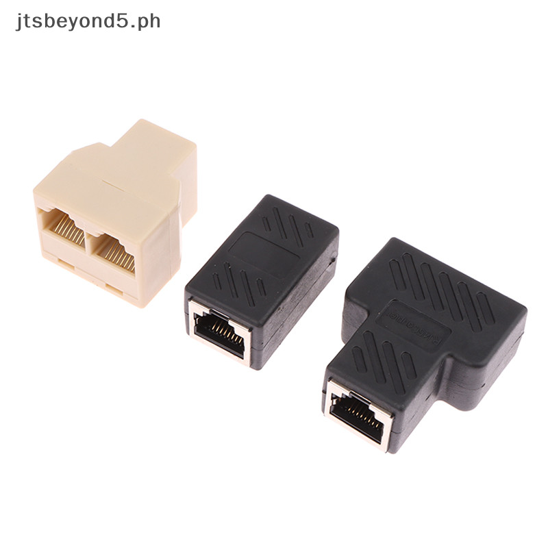 # JTPH # RJ45 Connector 1 To 2 Way LAN Ethernet Cable Network Splitter ...