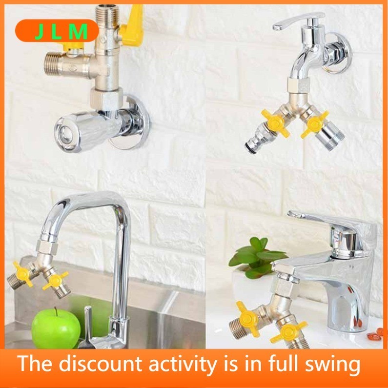 ((JLMR) Three-way One-In Two-Out Car Wash Water Pipe Washing Machine 4 ...