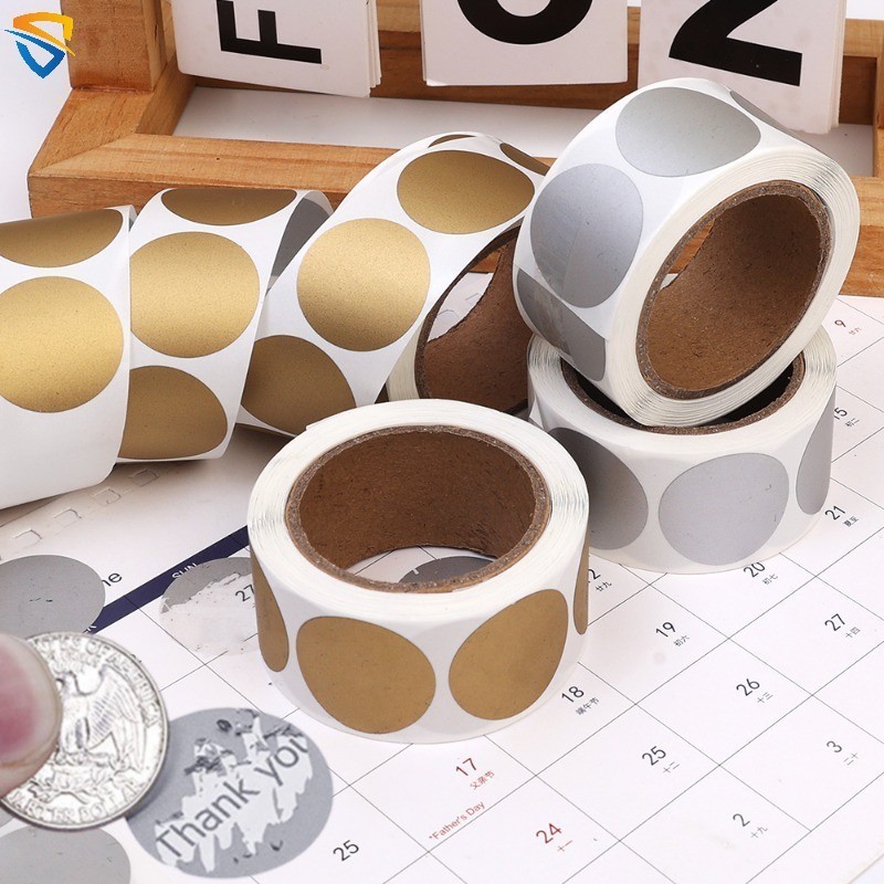 300Pcs Round Scratch Off Sticker for Secret Code Cover Home Wedding ...
