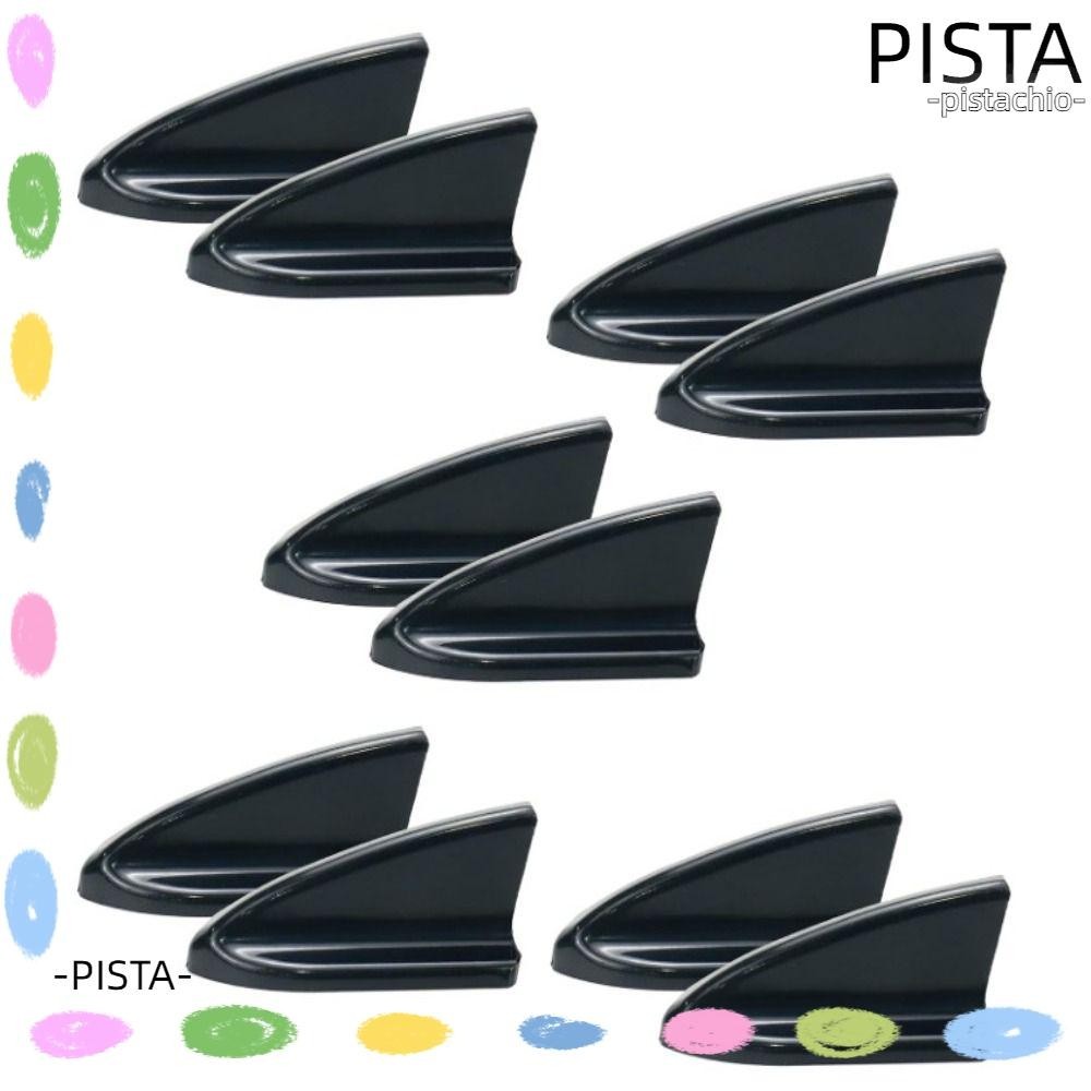 PISTA 10pcs Car Roof Spoiler, With SelfAdhesive Tapes Black / Carbon