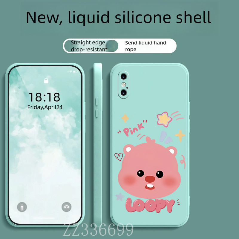 Casing iphone X XR XS MAX Loopy phone case silicone protective cover